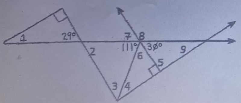 Find the measure of angle 4 A. 51 B. 39 C. 90-example-1