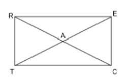 Given Rectangle RECT. If angle REA= (2y+7) degrees and angle CEA = (3y-2) degrees-example-1