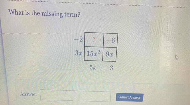 What is the missing term?-example-1