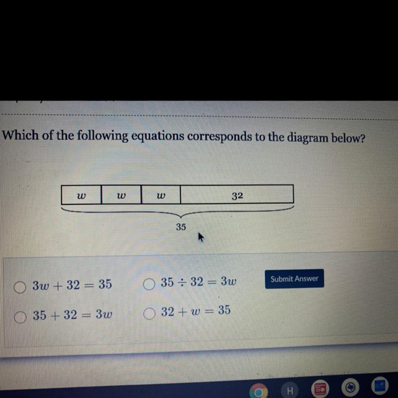 Which of the following equations corresponds to the diagram below?-example-1