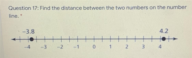 Find the distance between the two numbers on the number line.-example-1