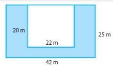 Find the Area of the shaded region. Round your answer to the nearest tenth.-example-1