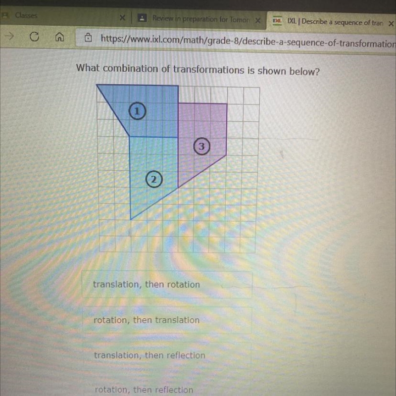 ANSWER ASAP DONT SEND A FILE WHATS THE TRANSFORMATION??-example-1