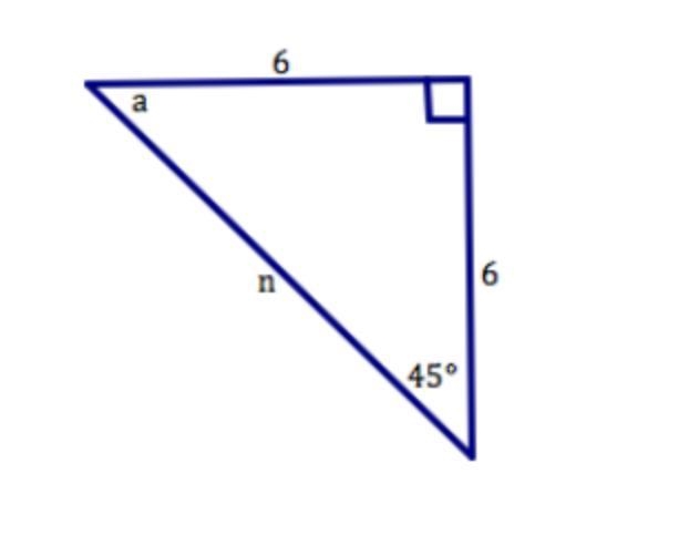 For each right triangle below, find the missing side (Pythagorean’s Theorem) and the-example-1