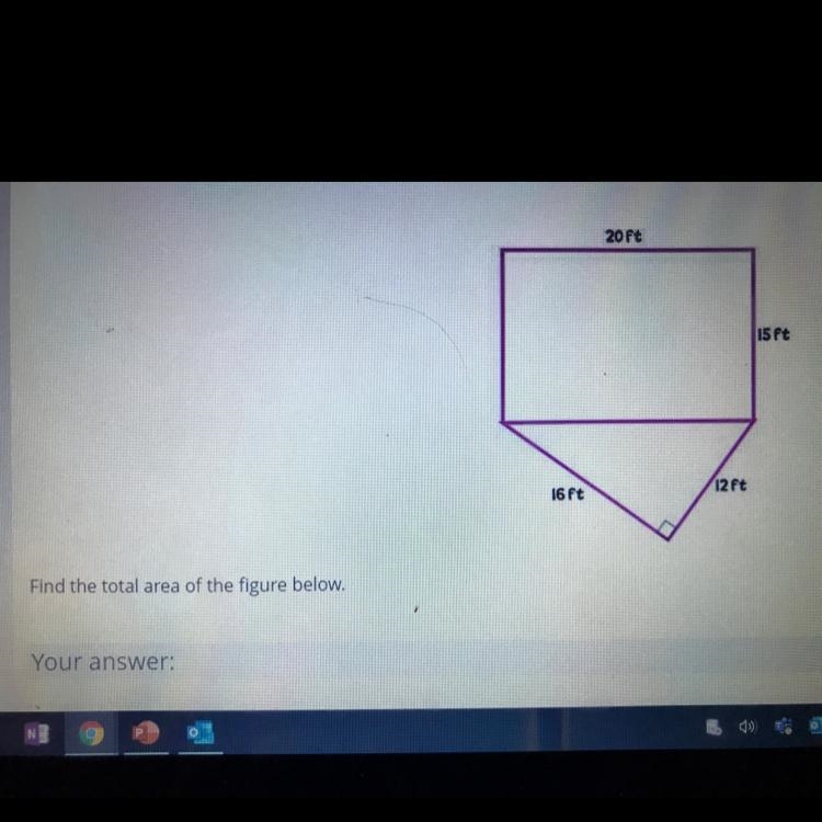 Answer choices 396 ft2 420ft2 450 ft2 It’s not 420 I got it wrong-example-1