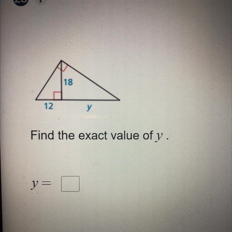 Find the exact value of y-example-1