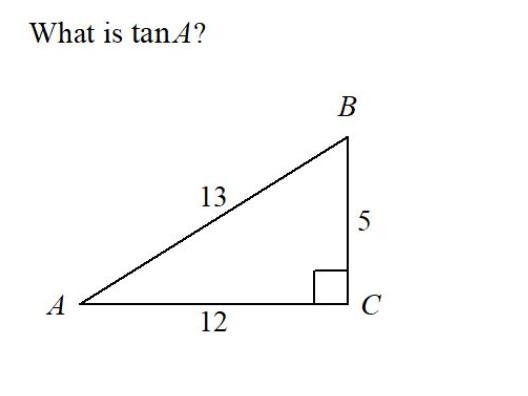 What is tan A? Tan A =-example-1