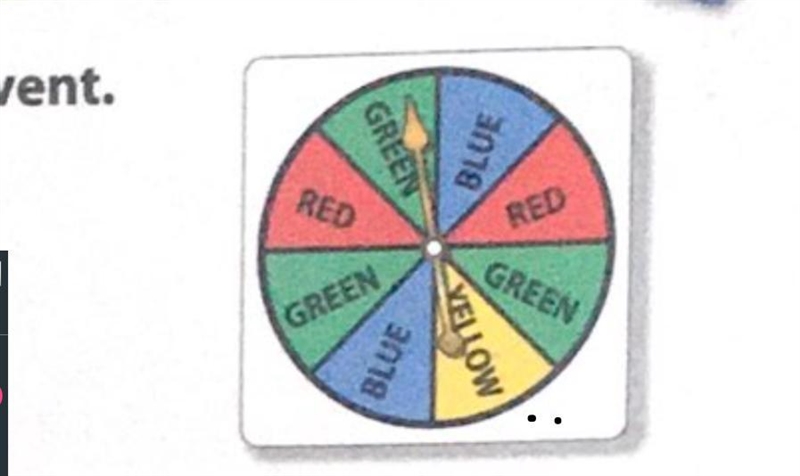 (possiblility) 1- p (blue 2-p (not brown) 3-p (red or yellow) 4-p(not green) please-example-1