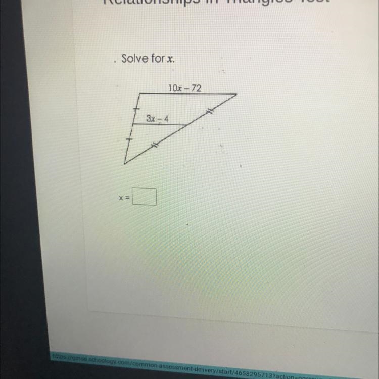 Solve for.x. 10x-7 3x-4-example-1