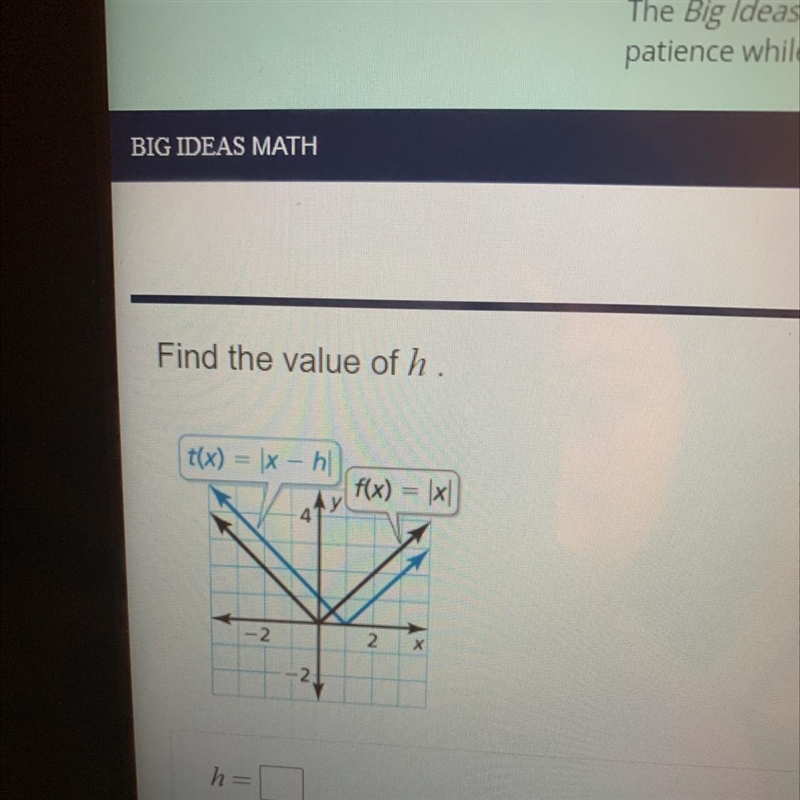 Find the value of h-example-1