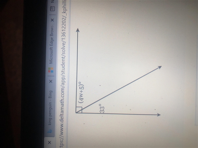 Solve the value of w-example-1