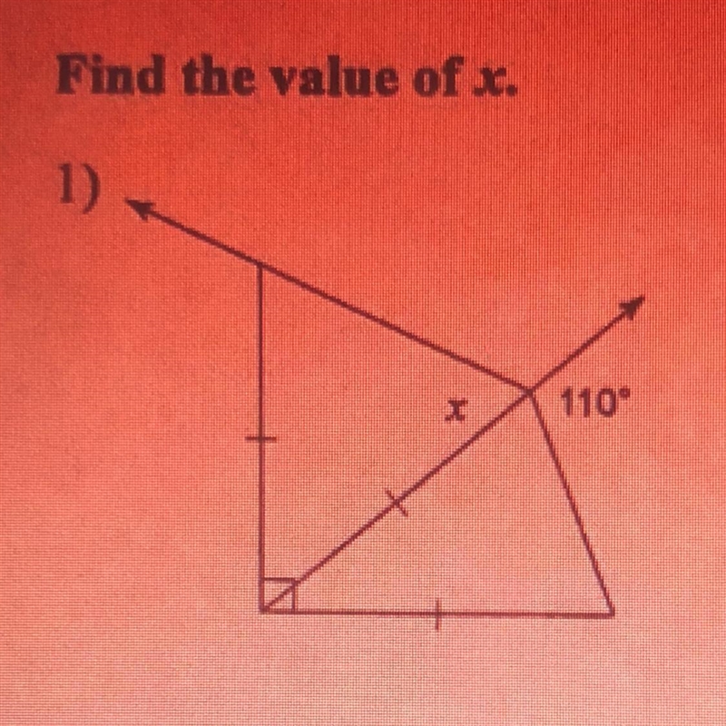 Find the value of x. please explain how you got it :)-example-1