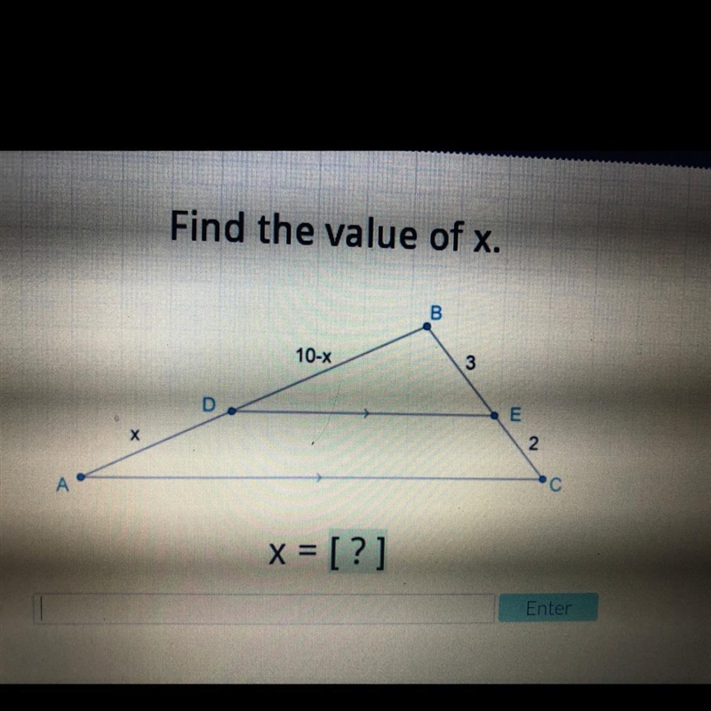 Find the value of x.-example-1