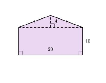 Find the area of the shape shown below.-example-1