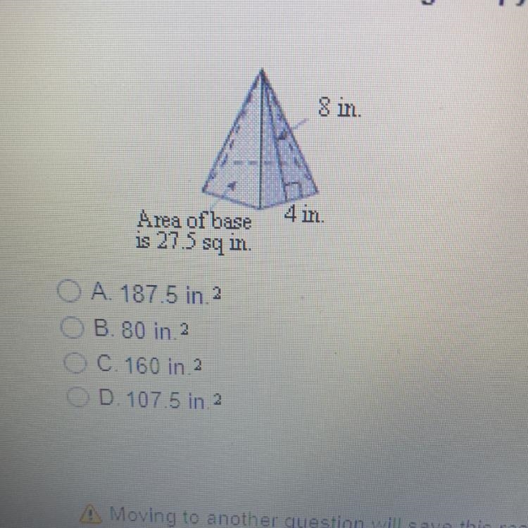 Find the surface area of the regular pyramid.-example-1