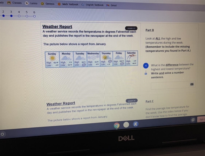 What is the difference between the highest and lowest temperature?-example-1