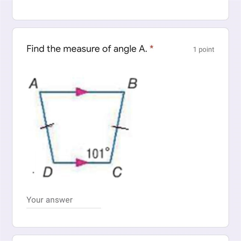 Find the measure of angle A-example-1