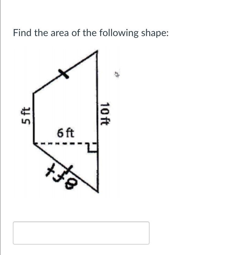 Find the area of the following shape:-example-1