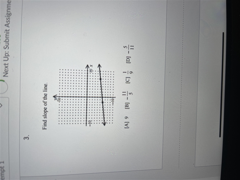 Find the slope of the line-example-1