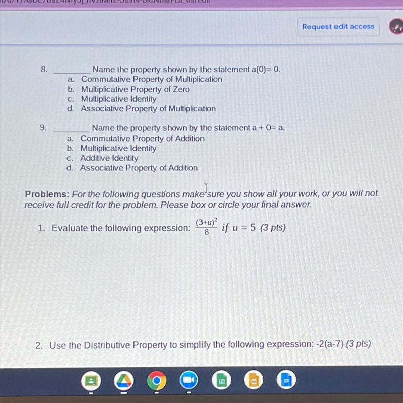 Can someone do eight nine one and two ?-example-1