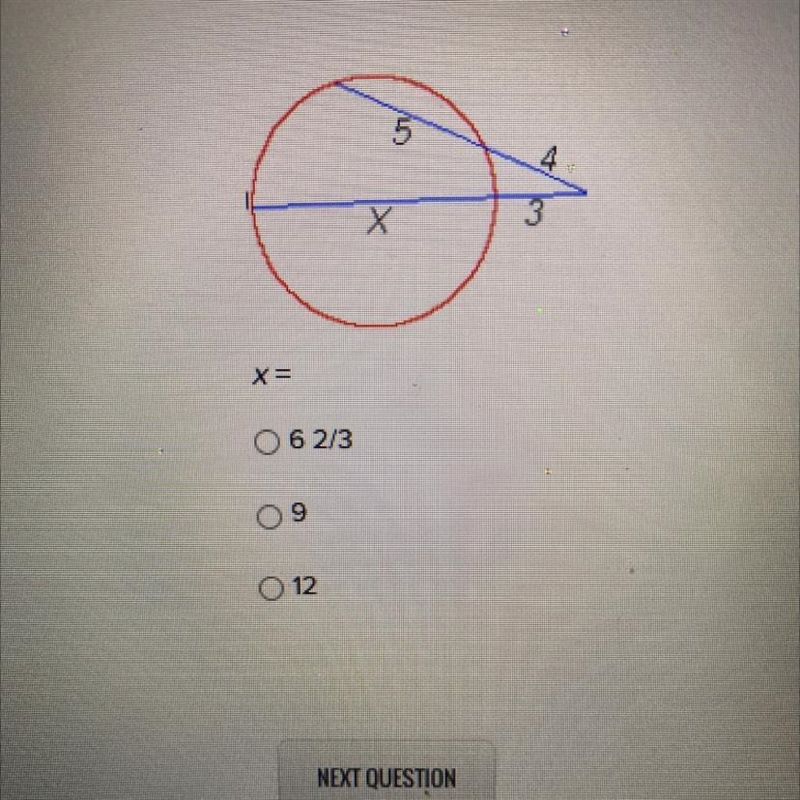 X= 6 2/3 , 9, 12 Only serious answers plzzzzz-example-1