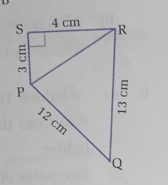 R b) In the given figure, show that triangle PQR is a right angled triangle. ​-example-1