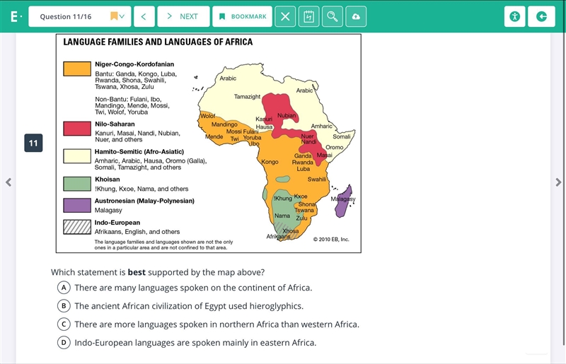 Which is shown by the map-example-1