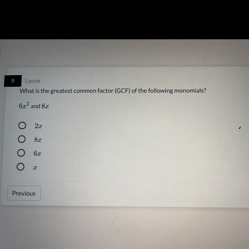 What is the greatest common factor (GCF) of the following monomials?-example-1