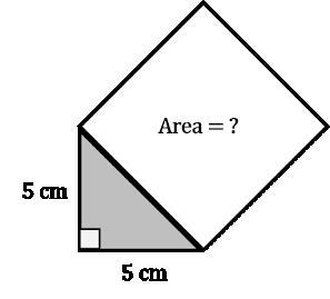 The figure below shows a right triangle with a square made from its hypotenuse. What-example-1