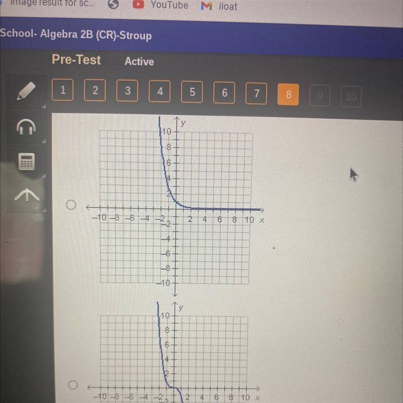 Which graph represents an exponential function?i-example-1