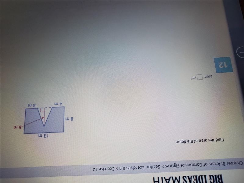 Find the area of the figure-example-1