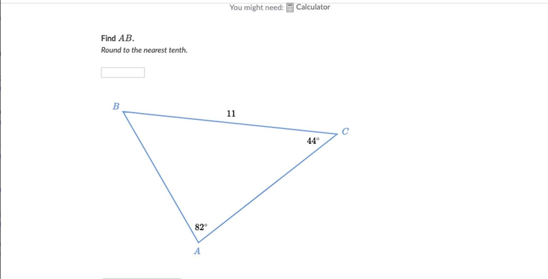 Find AB Round To The Nearest tenth-example-1