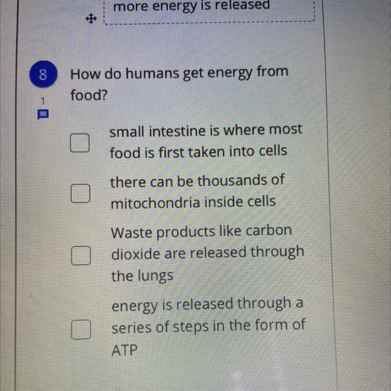 How do humans get energy from food ?-example-1