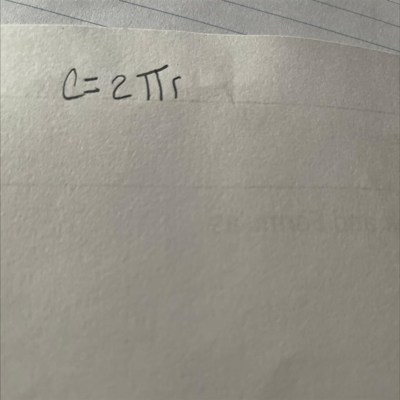 The formula c=2 pie r is used to calculate the circumference of a circle slice this-example-1