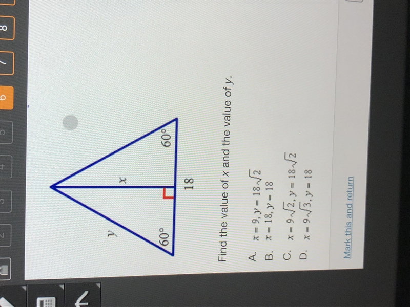 Find the value of x and y-example-1