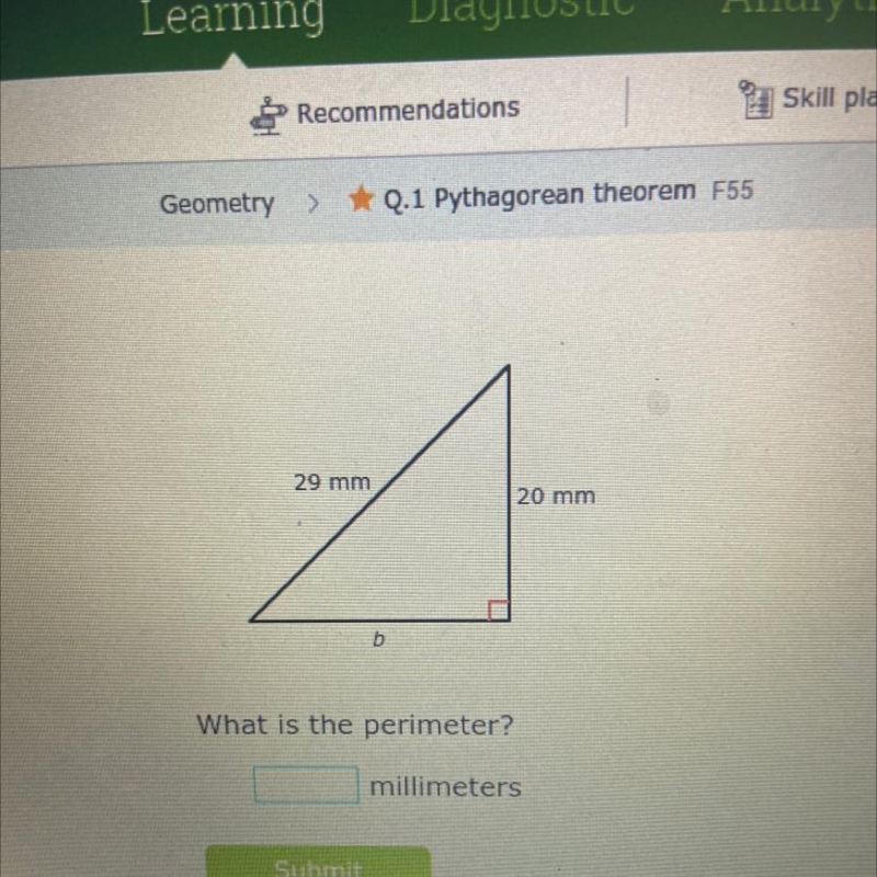 29 mm 가 120 mm D What is the perimeter? millimeters-example-1