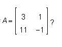 What is the determinant of the image shown? –14 –3 8 11-example-1