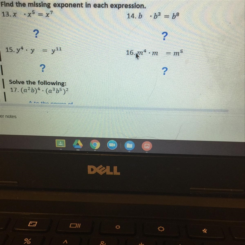 Find the missing exponent in each expression-example-1