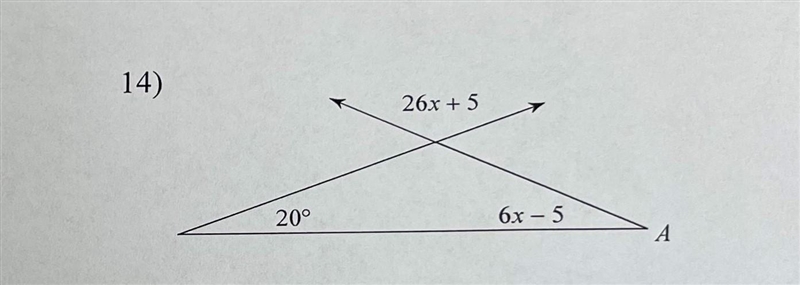 Find he measure of Angle A-example-1