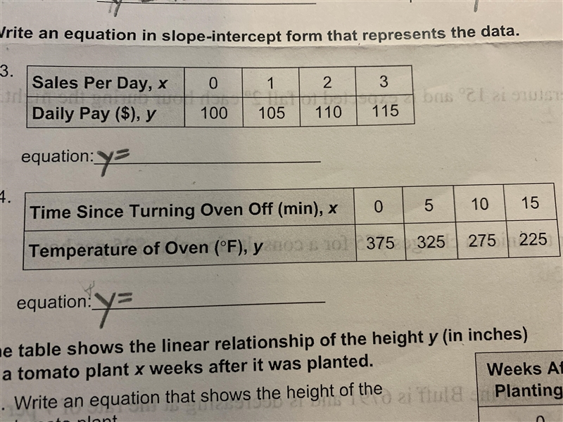 Can someone please help me answer these two problems and give me the equation? Thank-example-1