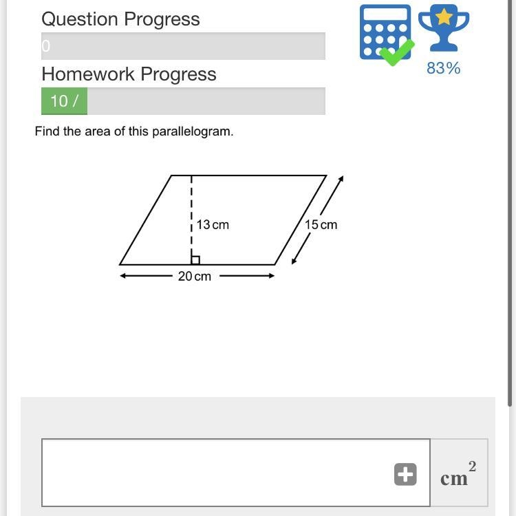 Find the area of this parallelogram-example-1