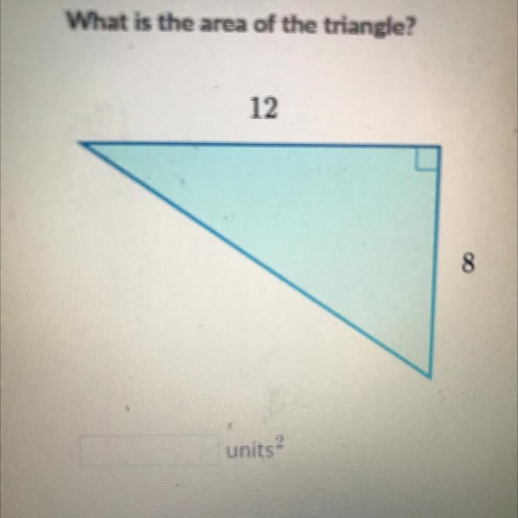 What is the are of the triangle?-example-1