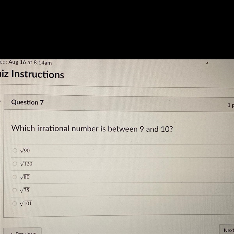 Which irrational number is between 9 and 10?-example-1