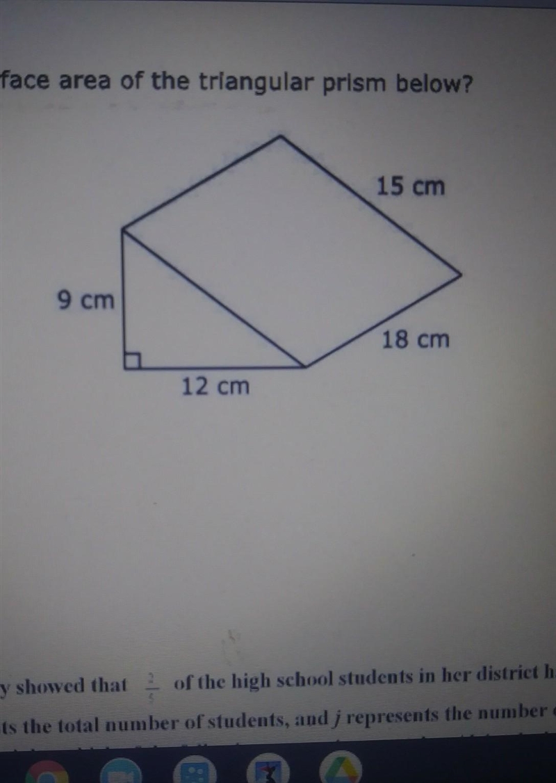 Find the surface area of this triangular prisim.And pls expliane how you got that-example-1