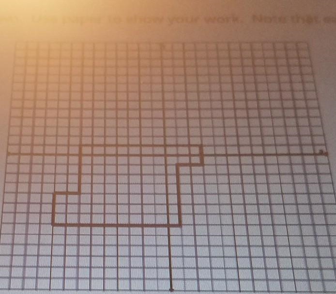 Determine the area of the figure shown. Use paper to show your work. Note that each-example-1