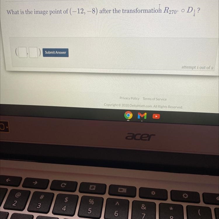 What is the image point of (-12, -8) after the transformation R270° 0 D. ?-example-1