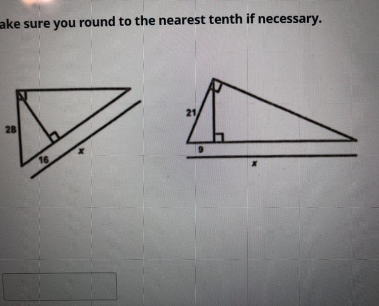 Solve one of the two problems for x. The answers for both are the same. You are more-example-1