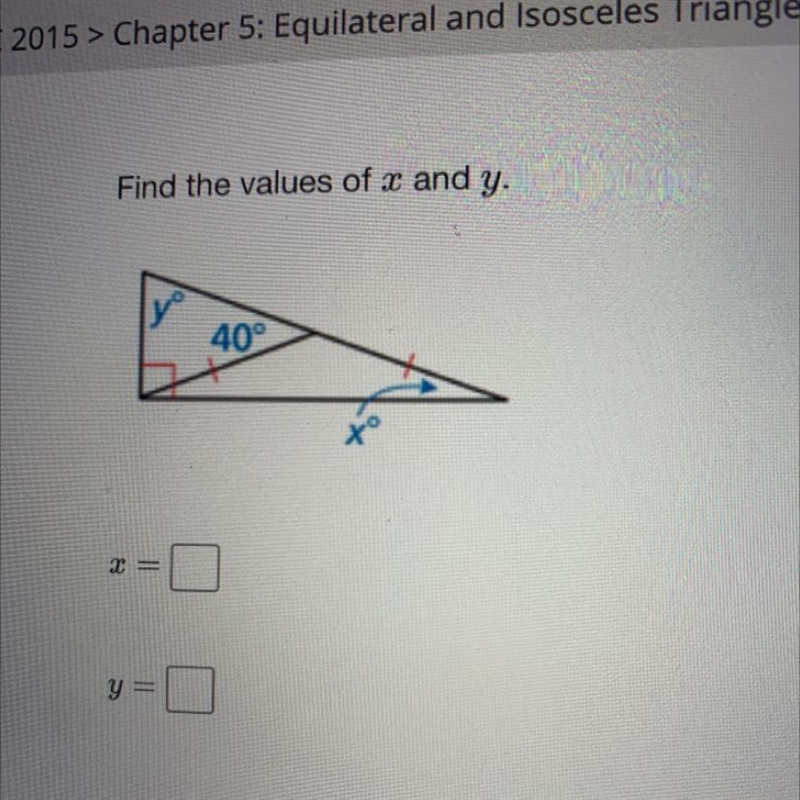 Find the values of x and y-example-1