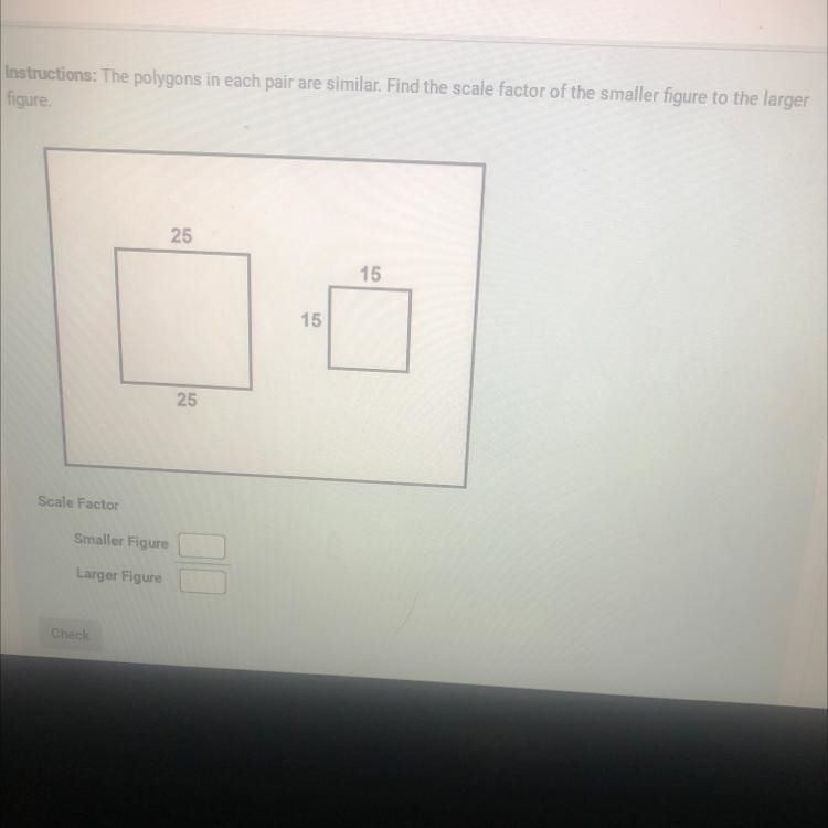 The polygons in each pair are similar find the scale factor smaller figure to the-example-1