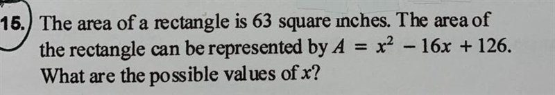 Solve the equation: x^2-16x+126-example-1